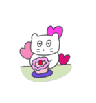 ベベニャンが来ました、(韓国語-日本語)6（個別スタンプ：21）