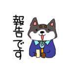 柴犬めいちゃんのニコニコスタンプ（個別スタンプ：1）