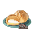 しろとくろ ぱーと30 すいーつ！（個別スタンプ：16）