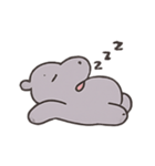 ぐうたらカバHugoの何もしない日常（個別スタンプ：2）