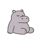 ぐうたらカバHugoの何もしない日常（個別スタンプ：3）