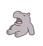 ぐうたらカバHugoの何もしない日常（個別スタンプ：4）