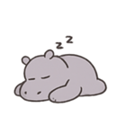 ぐうたらカバHugoの何もしない日常（個別スタンプ：5）