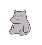 ぐうたらカバHugoの何もしない日常（個別スタンプ：6）