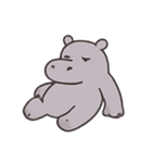 ぐうたらカバHugoの何もしない日常（個別スタンプ：11）