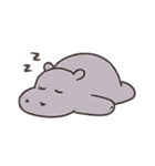 ぐうたらカバHugoの何もしない日常（個別スタンプ：16）