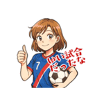 サッカー 女子 部活 スポーツ (小)（個別スタンプ：20）