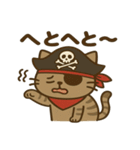 シュールな海賊の猫のスタンプ 001（個別スタンプ：21）