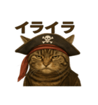 シュールな海賊の猫のスタンプ 002（個別スタンプ：19）