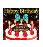 9月上旬❤️日付入り❤️誕生日おめでとう❣️（個別スタンプ：6）