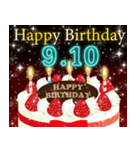 9月上旬❤️日付入り❤️誕生日おめでとう❣️（個別スタンプ：10）