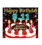 9月上旬❤️日付入り❤️誕生日おめでとう❣️（個別スタンプ：11）