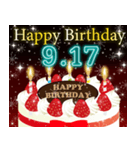 9月下旬❤️日付入り❤️誕生日おめでとう❣️（個別スタンプ：2）
