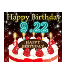 9月下旬❤️日付入り❤️誕生日おめでとう❣️（個別スタンプ：7）