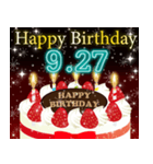 9月下旬❤️日付入り❤️誕生日おめでとう❣️（個別スタンプ：12）