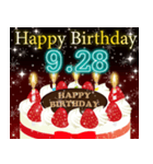 9月下旬❤️日付入り❤️誕生日おめでとう❣️（個別スタンプ：13）