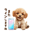トイプードルのやさしい敬語ことば（個別スタンプ：37）