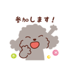 トイプードル色々_ハッピーな毎日（個別スタンプ：21）