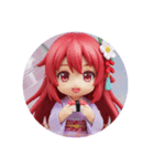 赤い精霊みなみちゃんカプセルトイ（個別スタンプ：3）