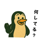 レトロアメリカンなペンギン（個別スタンプ：1）