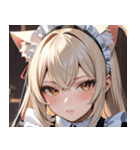 猫耳のプラチナブロンド ＆ 甘え顔0（個別スタンプ：23）