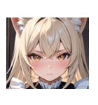 猫耳のプラチナブロンド ＆ 甘え顔0（個別スタンプ：26）