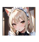 猫耳のプラチナブロンド ＆ 甘え顔0（個別スタンプ：29）