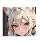 猫耳のプラチナブロンド ＆ 甘え顔0（個別スタンプ：31）