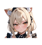 猫耳のプラチナブロンド ＆ 甘え顔0（個別スタンプ：37）