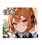 猫耳のオレンジ髪 ＆ 元気な笑顔（個別スタンプ：24）