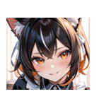 猫耳のツートンカラー ＆ いたずらな笑顔0（個別スタンプ：27）