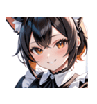 猫耳のツートンカラー ＆ いたずらな笑顔0（個別スタンプ：29）