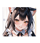 猫耳のツートンカラー ＆ いたずらな笑顔0（個別スタンプ：31）