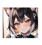 猫耳のツートンカラー ＆ いたずらな笑顔0（個別スタンプ：34）