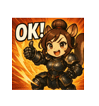 【獣人美女】リス将軍！（個別スタンプ：1）