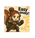 【獣人美女】リス将軍！（個別スタンプ：3）