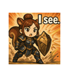 【獣人美女】リス将軍！（個別スタンプ：7）