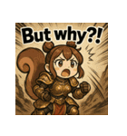 【獣人美女】リス将軍！（個別スタンプ：11）