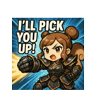 【獣人美女】リス将軍！（個別スタンプ：16）