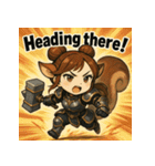 【獣人美女】リス将軍！（個別スタンプ：18）