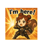 【獣人美女】リス将軍！（個別スタンプ：19）