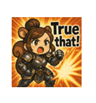 【獣人美女】リス将軍！（個別スタンプ：24）