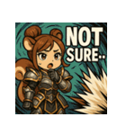 【獣人美女】リス将軍！（個別スタンプ：25）