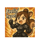 【獣人美女】リス将軍！（個別スタンプ：28）