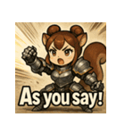 【獣人美女】リス将軍！（個別スタンプ：29）