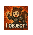 【獣人美女】リス将軍！（個別スタンプ：30）