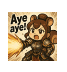 【獣人美女】リス将軍！（個別スタンプ：31）