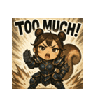 【獣人美女】リス将軍！（個別スタンプ：32）