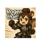 【獣人美女】リス将軍！（個別スタンプ：37）