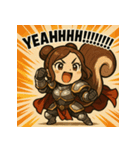 【獣人美女】リス将軍！（個別スタンプ：40）